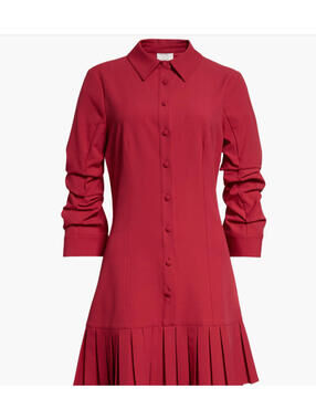 NEW, Cinq à Sept Lucilla Minidress in Burgundy Plum Sz 8 #MD1732